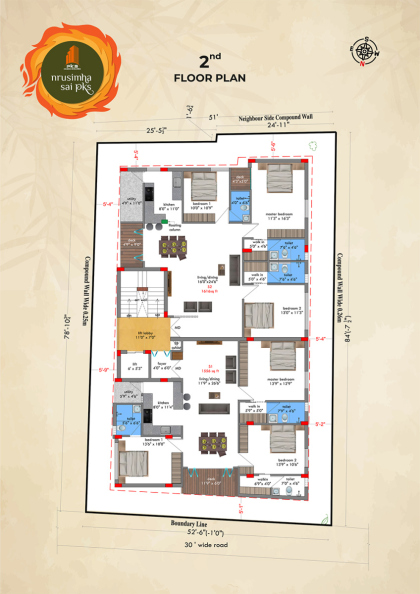 Nrusimha Sai PKS  Second Floor Plan
