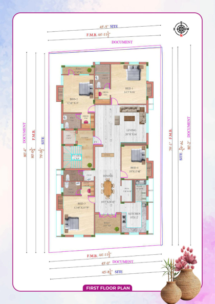 PKS SAI KAILAS First Floor Plan