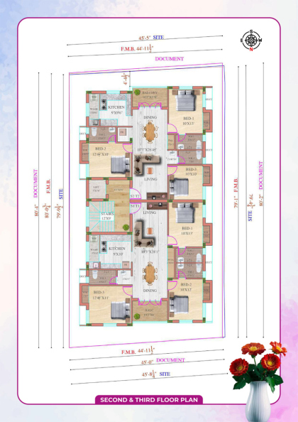 PKS SAI KAILAS Second Floor Plan
