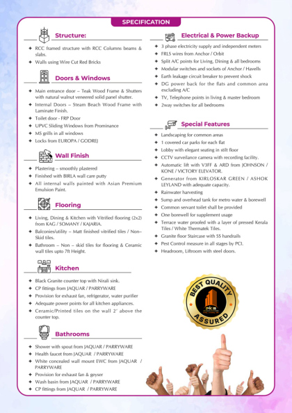 PKS SAI KAILAS Specification